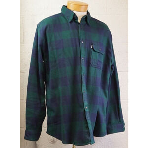 Barbour Tartan Plaid Flannel Button LS Shirt- Men's US XL